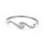 92.5 sterling silver infinity wave diamond bracelet for women