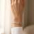92.5 sterling silver rose gold five halo diamond bracelet for women