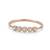 92.5 sterling silver rose gold five halo diamond bracelet for women
