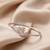 92.5 sterling silver dual halo charm open bracelet for women