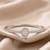 92.5 sterling silver pear halo diamond bracelet for women