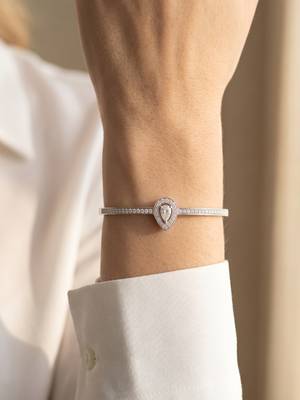 92.5 sterling silver pear halo diamond bracelet for women 4