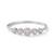 92.5 sterling silver five stone halo diamond bracelet for women