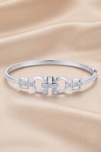 925 silver celeste link sparkle bracelet for women
