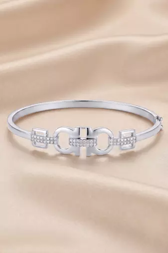 925 silver celeste link sparkle bracelet for women