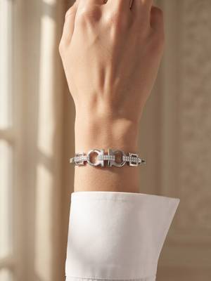 925 silver celeste link sparkle bracelet for women 2