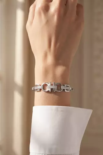 925 silver celeste link sparkle bracelet for women