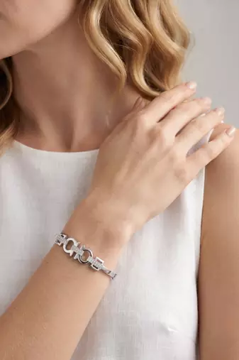 925 silver celeste link sparkle bracelet for women