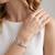 925 silver celeste link sparkle bracelet for women