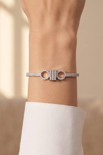 925 silver infinity circle bangle bracelet for women