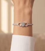925 silver infinity circle bangle bracelet for women