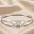 925 silver infinity circle bangle bracelet for women