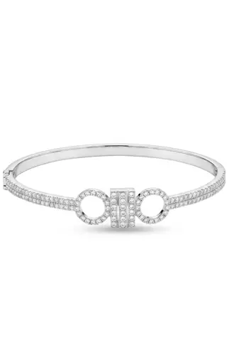 925 silver infinity circle bangle bracelet for women