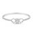 925 silver infinity circle bangle bracelet for women