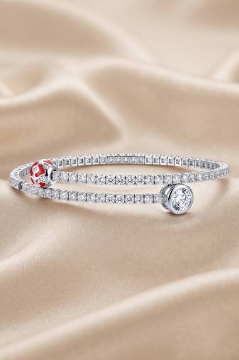 925 silver scarlet charm wrap bracelet for women
