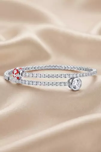 925 silver scarlet charm wrap bracelet for women