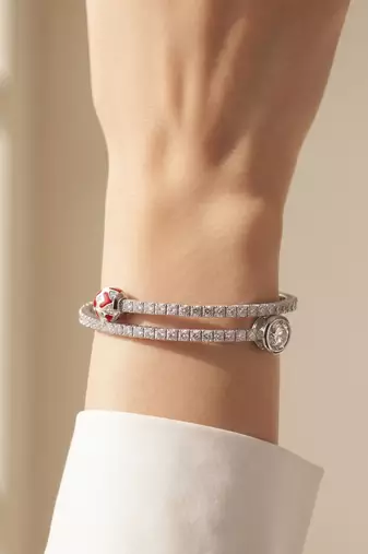 925 silver scarlet charm wrap bracelet for women