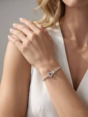 925 silver twin love heart sparkle bracelet for women 3