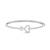 925 silver twin love heart sparkle bracelet for women