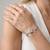 925 silver butterfly love cuff bracelet for women