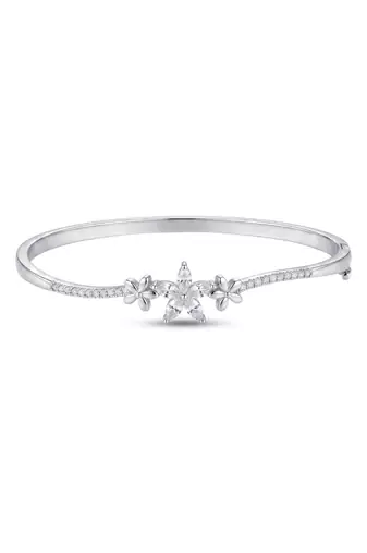 925 silver floral bloom bracelet for women