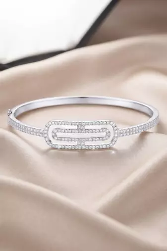 925 silver modern loop luxe bracelet for women