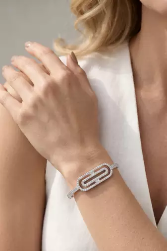 925 silver modern loop luxe bracelet for women