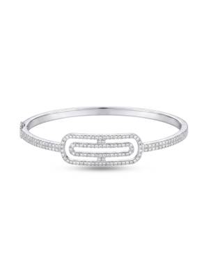925 silver modern loop luxe bracelet for women 4