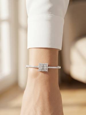 925 silver aurora emerald halo bracelet for women 3
