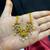 South Indian Temple Necklace Set, Gold Tone CZ Lakshmi Bridal Jewelry