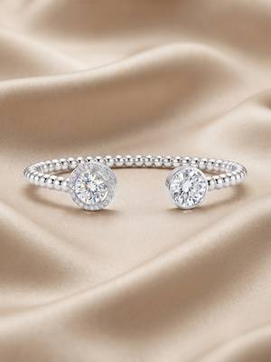 925 silver celeste twin spark open bracelet for women 1
