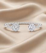 925 silver celeste twin spark open bracelet for women
