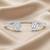 925 silver celeste twin spark open bracelet for women