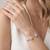 925 silver celeste twin spark open bracelet for women