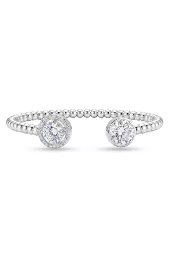 925 silver celeste twin spark open bracelet for women