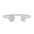 925 silver celeste twin spark open bracelet for women