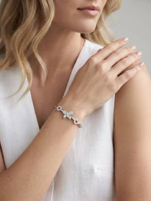 925 silver flutter grace butterfly bracelet for women 2