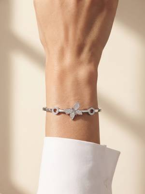 925 silver flutter grace butterfly bracelet for women 3