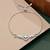925 silver triple heart adjustable bracelet for women