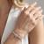 925 silver triple heart adjustable bracelet for women