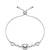 925 silver triple heart adjustable bracelet for women