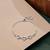 925 silver interlocking heart bracelet for women