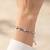 925 silver clover flower crystal bracelet for women