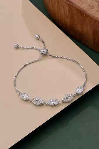 925 silver floral heart charm bracelet for women
