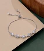 925 silver floral heart charm bracelet for women