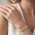 925 silver floral heart charm bracelet for women