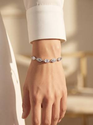 925 silver floral heart charm bracelet for women 3