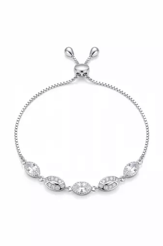 925 silver floral heart charm bracelet for women