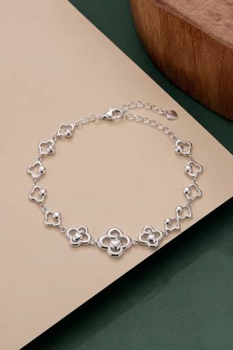 925 silver sparkling infinity bracelet for women