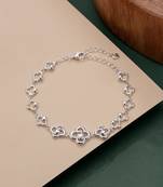 925 silver sparkling infinity bracelet for women